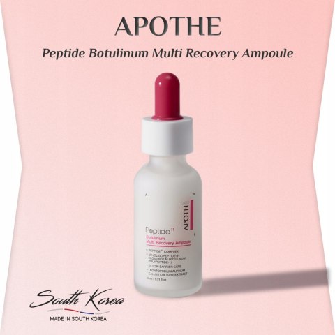 APOTHE | Peptide Botulinum Multi Recovery Ampoule | Ujędrniająca Ampułka z Peptydami i Botuliną - 30ml z Peptydami