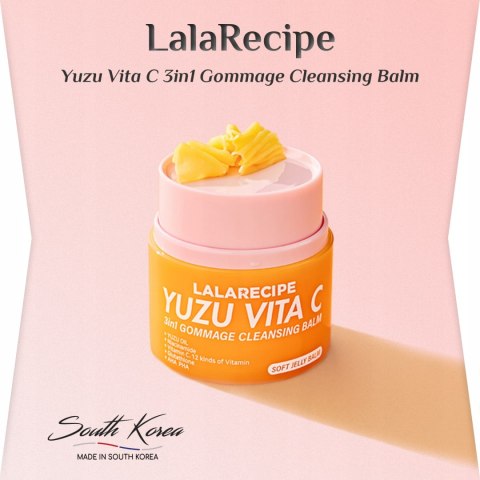 LalaRecipe | Yuzu Vita C 3in1 Gommage Cleansing Balm | Balsam Oczyszczający z Witaminą C i Yuzu - 50ml