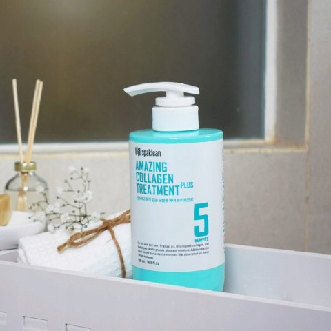 SPAKLEAN | Amazing Collagen Treatment Plus | Balsam do Włosów Kolagen Regeneracja i Nawilżenie - 500ml