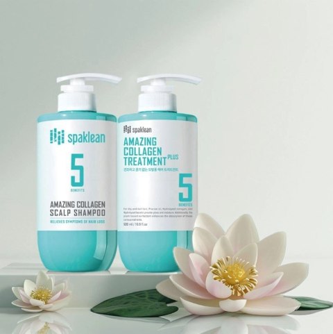 SPAKLEAN | Amazing Collagen Treatment Plus | Balsam do Włosów Kolagen Regeneracja i Nawilżenie - 500ml