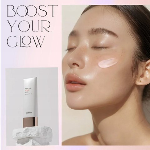 Heimish | Artless Glow Base SPF50+/PA+++ | Koreańska Baza pod Makijaż Rozświetlająca - 40ml