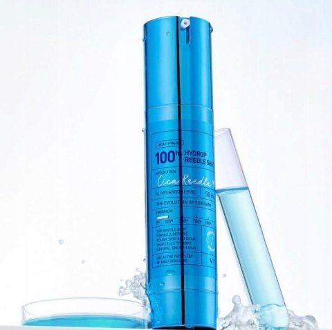 VT Cosmetics | Hydrop Reedle Shot 100hL | Mikroigłowy Booster Serum Nawilżające na Trądzik i Zaskórniki 50ml