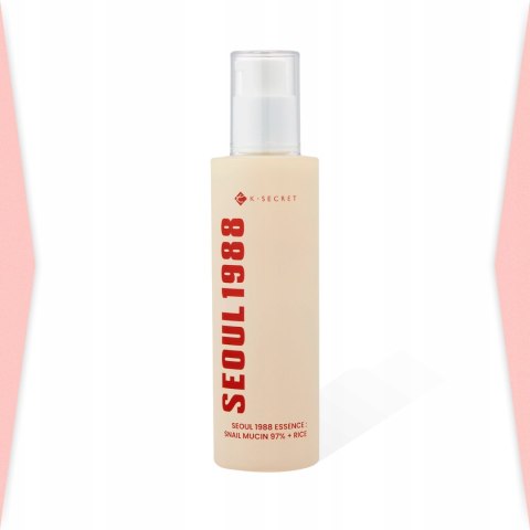 K-SECRET | SEOUL 1988 Essence : Snail Mucin 97% + Rice | Esencja Serum Śluz Ślimaka Ryż na Trądzik - 100ml