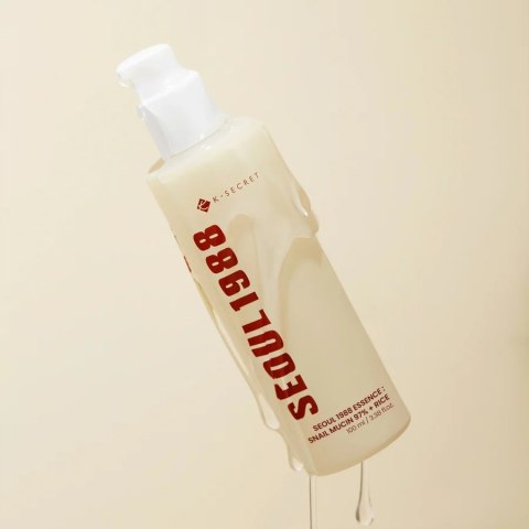 K-SECRET | SEOUL 1988 Essence : Snail Mucin 97% + Rice | Esencja Serum Śluz Ślimaka Ryż na Trądzik - 100ml