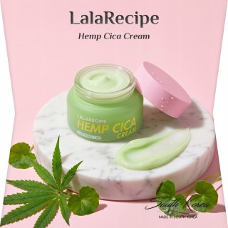 LalaRecipe | Hemp Cica Cream | Koreański Krem Łagodzący do Twarzy - 50ml