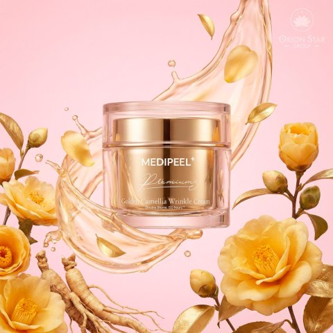 MEDI-PEEL | Premium Golden Camellia Wrinkle Cream | Koreański Krem Przeciwzmarszczkowy do Twarzy - 50ml