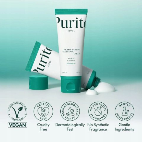 Purito Seoul | Mighty Bamboo Panthenol Cream | Krem Nawilżający z Pantenolem i Bambusem - 100ml