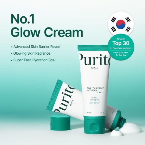 Purito Seoul | Mighty Bamboo Panthenol Cream | Krem Nawilżający z Pantenolem i Bambusem - 100ml