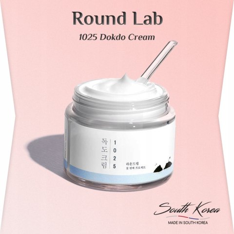 Round Lab | 1025 Dokdo Cream | Krem Nawilżający do Twarzy z Ceramidami i Wodą Morską - 80ml