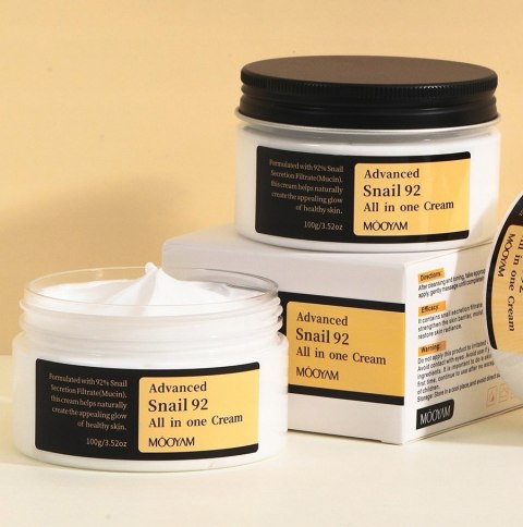 COSRX | Advanced Snail 92 All in One Cream | Wielofunkcyjny Krem do Twarzy Nawilżający - 100g