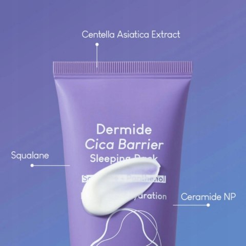 Purito | Dermide Cica Barrier Sleeping Pack | Koreańska Maska do Twarzy na Noc Regenerująca - 80ml