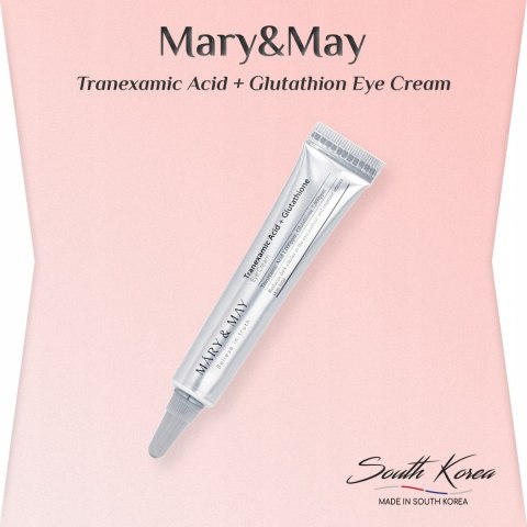 Mary&May | Tranexamic Acid + Glutathion Eye Cream | Koreański Krem pod Oczy na Cienie - 12g