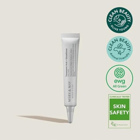 Mary&May | Tranexamic Acid + Glutathion Eye Cream | Koreański Krem pod Oczy na Cienie - 12g