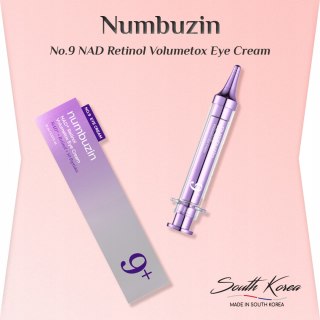 Numbuzin | No.9 NAD Retinol Volumetox Eye Cream | Koreański Krem pod Oczy na Zmarszczki - 10ml