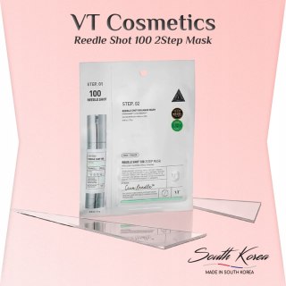 VT Cosmetics | Reedle Shot 100 2Step Mask | Maska w Płachcie Booster Mikroigłowy 2-Step Lifting - 1,5g+25g