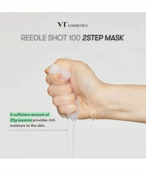 VT Cosmetics | Reedle Shot 100 2Step Mask | Maska w Płachcie Booster Mikroigłowy 2-Step Lifting - 1,5g+25g