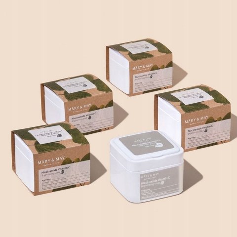 Mary&May | Niacinamide Vitamin C Brightening Mask | Maski w Płachcie Niacynamid Witaminą C - 30szt