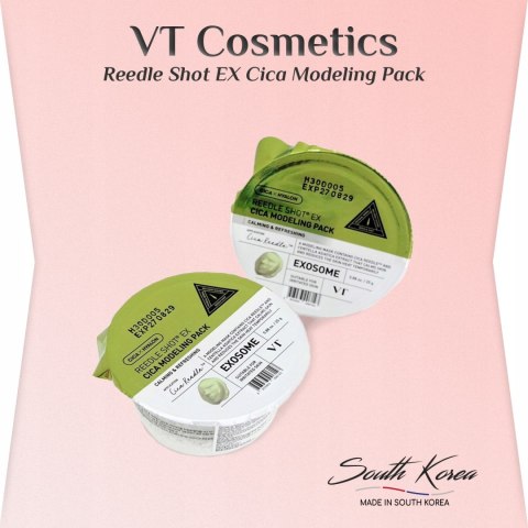 VT Cosmetics | Reedle Shot EX Cica Modeling Pack | Modelująca Maska Algowa Kojąca na Niedoskonałości - 25g