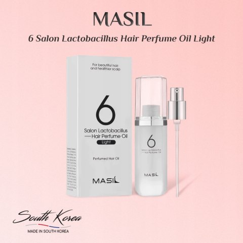 Masil | 6 Salon Lactobacillus Hair Perfume Oil Light | Perfumowany Olejek do Włosów Termoochrona - 66ml