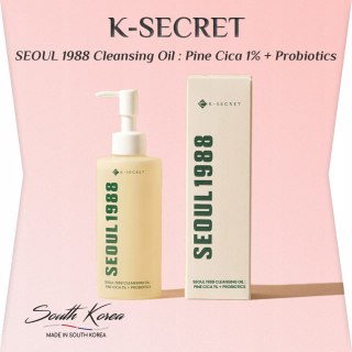 K-SECRET | SEOUL 1988 Cleansing Oil : Pine Cica 1% + Probiotics | Olejek do Demakijażu na Trądzik - 200ml