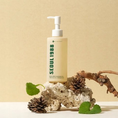 K-SECRET | SEOUL 1988 Cleansing Oil : Pine Cica 1% + Probiotics | Olejek do Demakijażu na Trądzik - 200ml