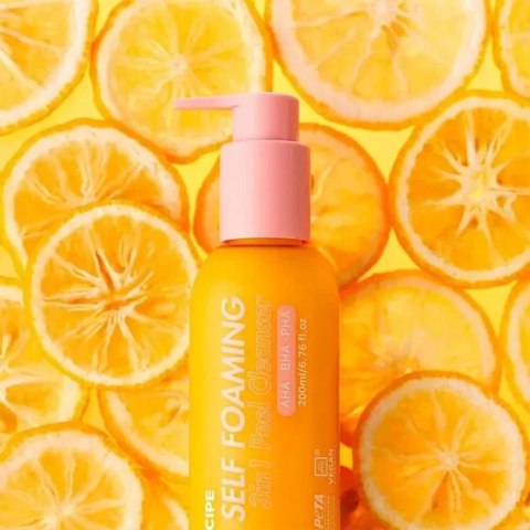 LalaRecipe | Yuzu Self Foaming Cleanser | Oczyszczająca Pianka do Twarzy z Yuzu i Witaminą C - 200ml