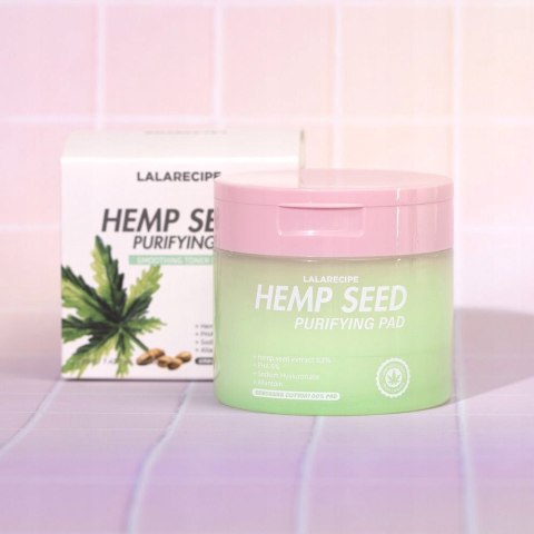 LalaRecipe | Hemp Seed Purifying Pad | Koreańskie Płatki Oczyszczające na Niedoskonałości - 70szt