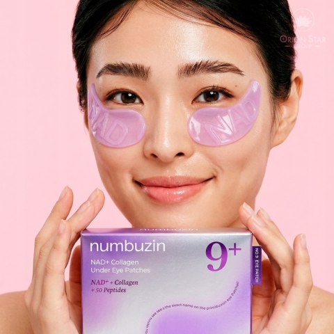 Numbuzin | No.9 NAD Collagen Under Eye Patches | Koreańskie Płatki pod Oczy Ujędrniające - 5 par