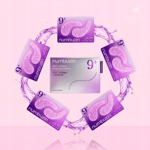 Numbuzin | No.9 NAD Collagen Under Eye Patches | Koreańskie Płatki pod Oczy Ujędrniające - 5 par