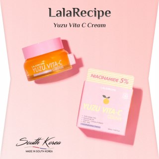 LalaRecipe | Yuzu Vita C Brightening Cream | Rozjaśniający Krem do Twarzy z Witaminą C - 50ml