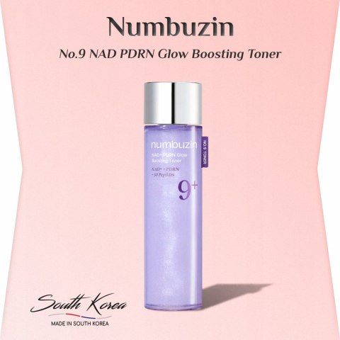 Numbuzin | No.9 NAD PDRN Glow Boosting Toner | Koreański Tonik do Skóry Poszarzałej - 150ml