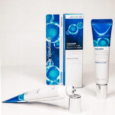 Farmstay | Collagen Water Full Moist Rolling Eye Serum | Nawilżające Serum pod Oczy z Kolagenem - 25ml