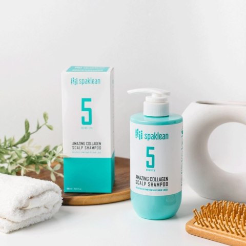 SPAKLEAN | Amazing Collagen Scalp Shampoo | Szampon Kolagenowy Nawilżający Regeniracja - 500ml
