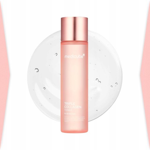 Medicube | Triple Collagen Toner | Ujędrniający Toner do Twarzy Kolagen Nawilżenie i Elastyczność - 140ml