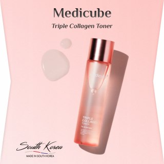 Medicube | Triple Collagen Toner | Ujędrniający Toner do Twarzy Kolagen Nawilżenie i Elastyczność - 140ml