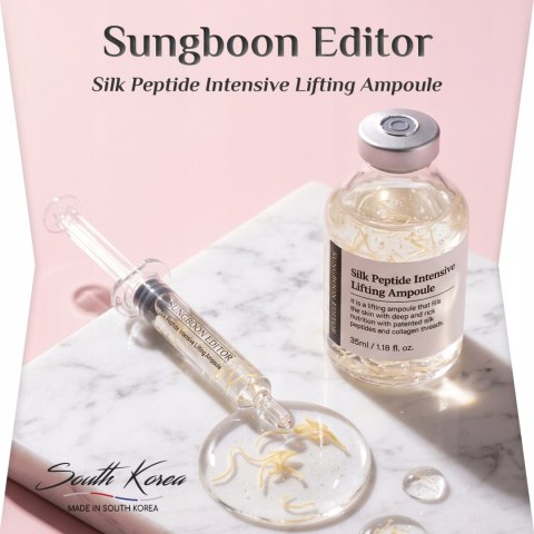 Sungboon Editor | Silk Peptide Intensive Lifting Ampoule | Koreańskie Serum Liftingujące - 35ml