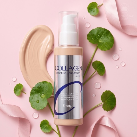 Enough | Collagen 3X Moisture Foundation SPF15 (Odcień 13C) | Koreański Podkład do Twarzy Nawilżający - 100ml