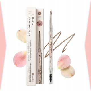 Dr Althea | Dear.A 0.9mm Brow Pencil | Precyzyjna Koreańska Kredka do Brwi - 02 Peanut Brown