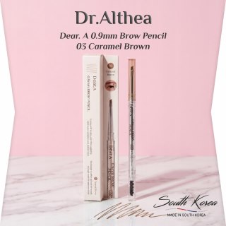 Dr Althea | Dear.A 0.9mm Brow Pencil | Precyzyjna Koreańska Kredka do Brwi - 03 Caramel Brown