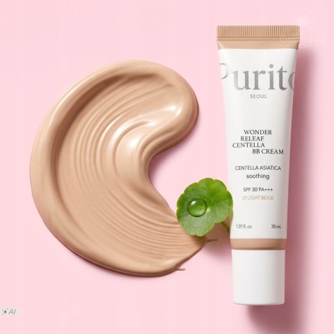 Purito Seoul | Wonder Releaf Centella BB Cream #21 Light Beige | Koreański Krem BB SPF30 - 30ml