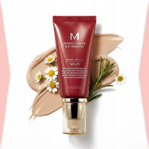Missha | M Perfect Cover BB Cream SPF42 | Koreański Kryjący Krem BB - 23 Natural Beige 50ml