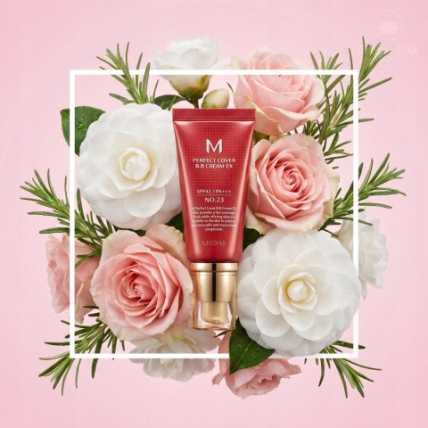 Missha | M Perfect Cover BB Cream SPF42 | Koreański Kryjący Krem BB - 23 Natural Beige 50ml