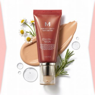 Missha | M Perfect Cover BB Cream SPF42 | Koreański Kryjący Krem BB - 25 Warm Beige 50ml