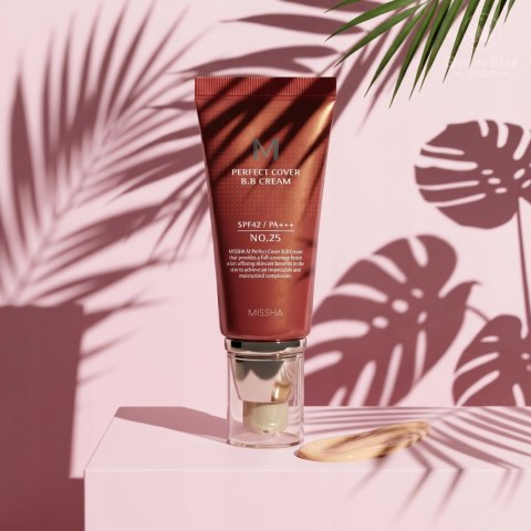 Missha | M Perfect Cover BB Cream SPF42 | Koreański Kryjący Krem BB - 25 Warm Beige 50ml