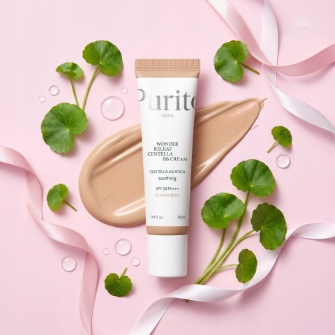 Purito Seoul | Wonder Releaf Centella BB Cream SPF30 PA+++ (#27 Sand Beige) | Koreański Krem BB do Twarzy - 30ml