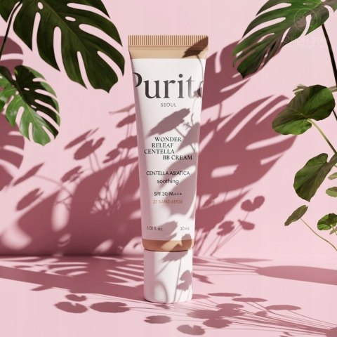 Purito Seoul | Wonder Releaf Centella BB Cream SPF30 PA+++ (#27 Sand Beige) | Koreański Krem BB do Twarzy - 30ml