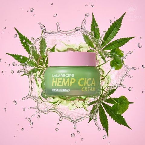 LalaRecipe | Hemp Cica Cream | Koreański Krem Łagodzący do Twarzy - 50ml