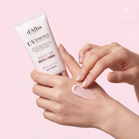 d'Alba | Waterfull Tone Up Pink Sun Cream | Koreański Krem Przeciwsłoneczny SPF50+ Tonujący - 50ml