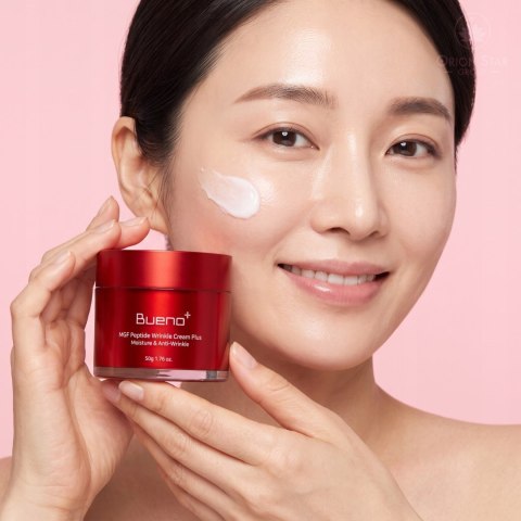 Bueno | MGF Peptide Wrinkle Cream Plus | Koreański Krem Przeciwzmarszczkowy do Twarzy - 50g