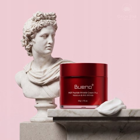 Bueno | MGF Peptide Wrinkle Cream Plus | Koreański Krem Przeciwzmarszczkowy do Twarzy - 50g